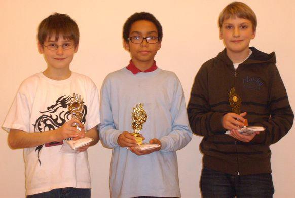 Kategorie U12: Zweiter (links): Benjamin Brandis, Sieger