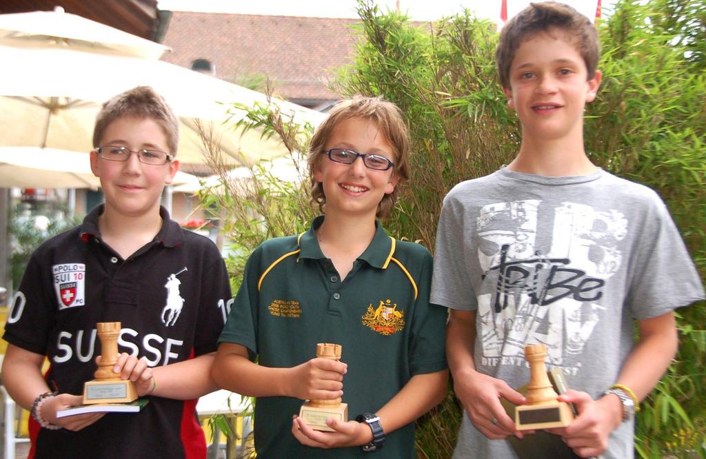 Kategorie U12: Zweiter (links): Georges Barnicol, Sieger