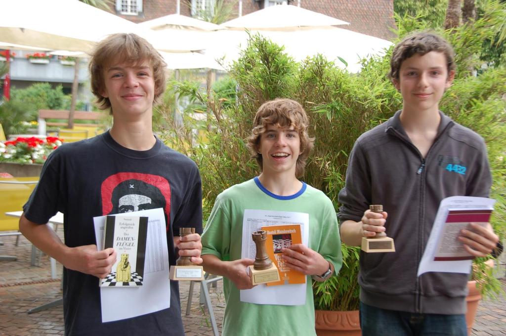 Kategorie U14: Zweiter (links): Linus Rösler, Sieger