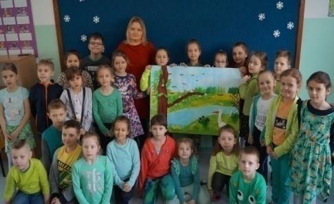 uczyła młodych adeptów sztuki sprytnych technik używania farb i pędzla.