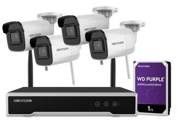 www.genway.pl Zestaw do monitoringu Hikvision 4Mpx 4 kamery Wi-Fi NK44W0H-1T(WD) Nr ref.