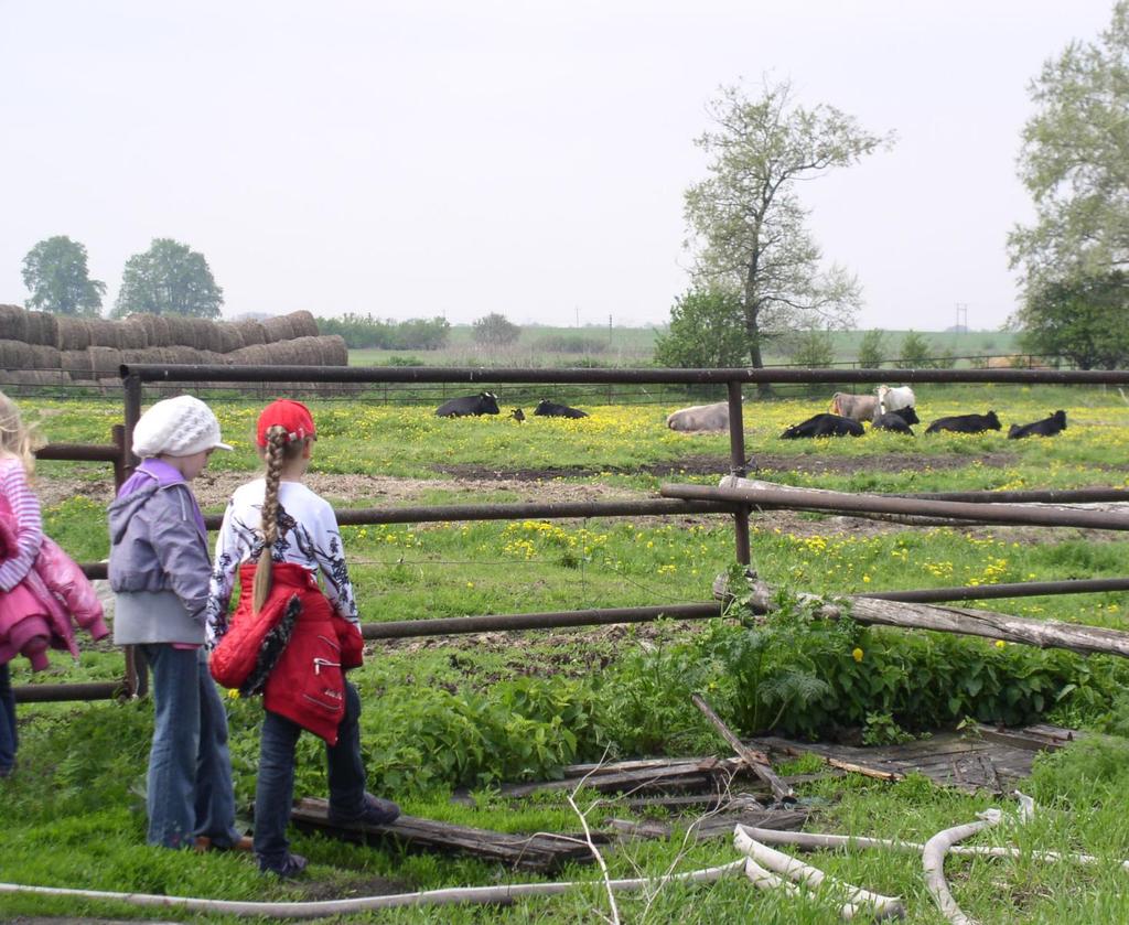 Wizyta w gospodarstwie rolnym sprawiła dzieciom ogromną radość, ponieważ z bliskiej odległości mogły