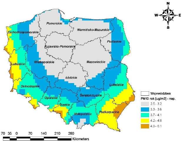 Rysunek 1-10 Napływ transgraniczny