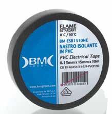 ESB110GV BM ESC190NE 7,0 4,99 Taśma elektroizolacyjna czarna szerokość 19, dlugość 0 mb Odporna na: wietrzenie, oleje, kwasy i zasady, żrące