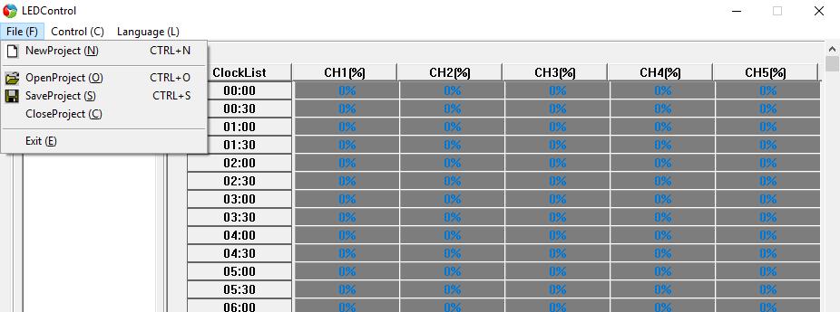 b. Opis programu W zakładce File menu głównego możemy zarządzać naszym projektem.