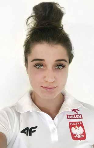 Sylwetki zawodniczek MAGDALENA STEFANOWICZ 4x100 m Urodzona/born: 21.9.2000 AZS AWF Katowice Trener/coach: Krzysztof Kotuła Rek. życ./pb: 11.47 (2018) w sezonie 2019/SB: 11.59 (Chorzów) 2.