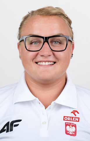 05 2017 59.23 2018 59.57 2019 62.36 (Gliwice) JOANNA FIODOROW Rzut młotem/hammer throw Urodzona/born: 4.3.1989 OŚ AZS Poznań Trener/coach: Malwina Wojtulewicz Rek. życ./pb: 75.