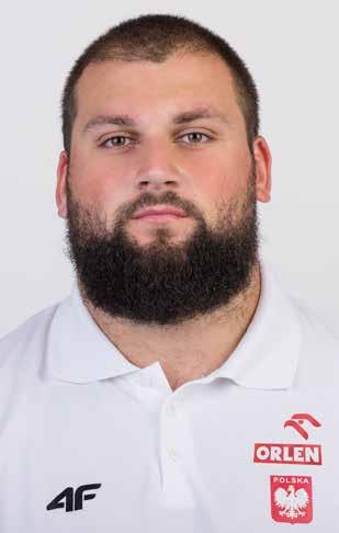 Sylwetki zawodników MICHAŁ HARATYK Pchnięcie kulą/shot put Urodzony/born: 10.4.1992 Sprint Bielsko-Biała Trener/coach: Piotr Galon Rek. życ./pb: 22.32 NR (2019) w sezonie 2019/SB: 22.