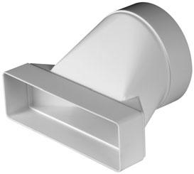 (55x110) 45º 10 7,10 KP55-24/90 kolano poziome płaskie (55x110)