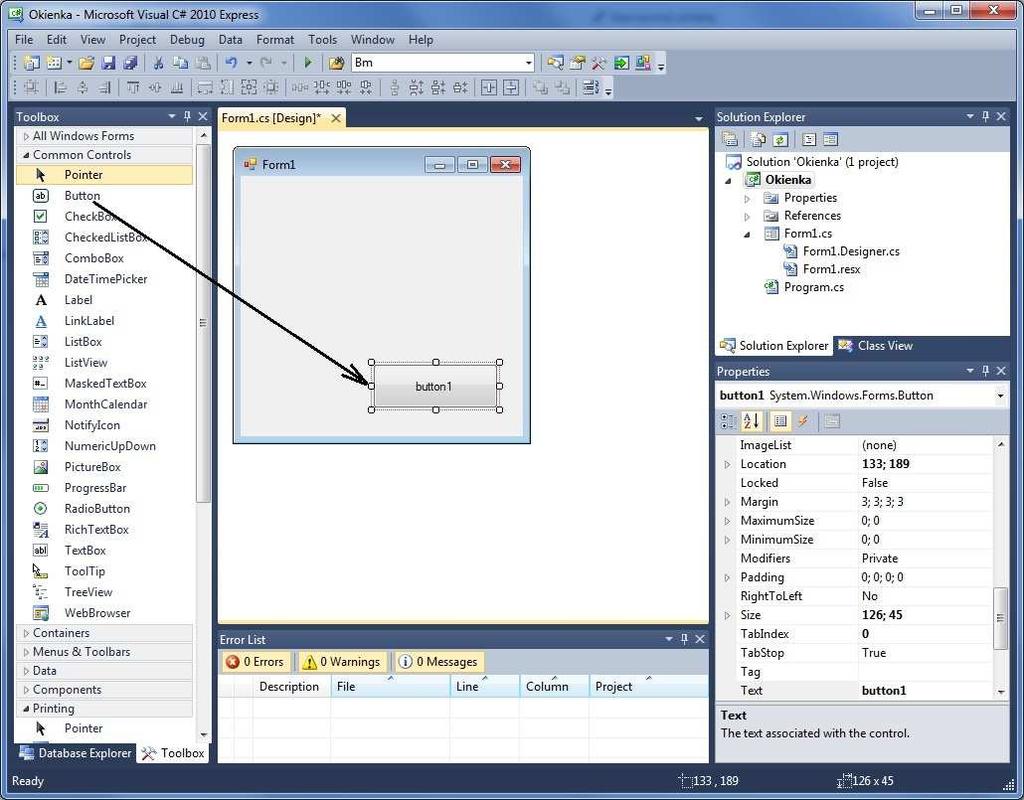 Solution Explorer strukturę programu w postaci drzewa z szybkim dostępem do poszczególnych modułów.