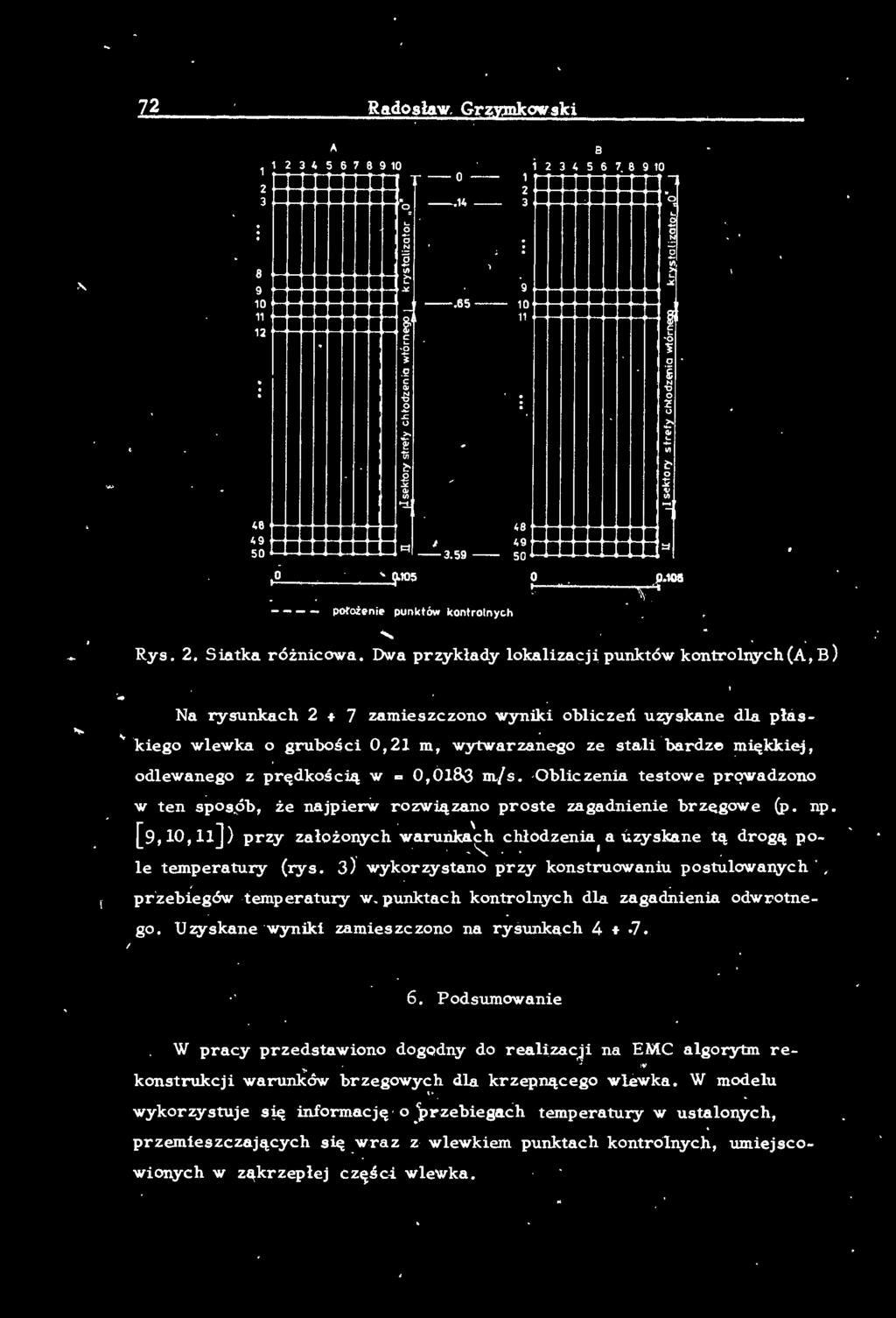 [ 9, 10, 11 J) przy założonych warunka'ch chłodzenia, a uzyskane tą drogą po- "-... e temperatury (rys. 3 ) wykorzystano przy konstruowaniu postuowanych. pr'zebie gów temperatury w.