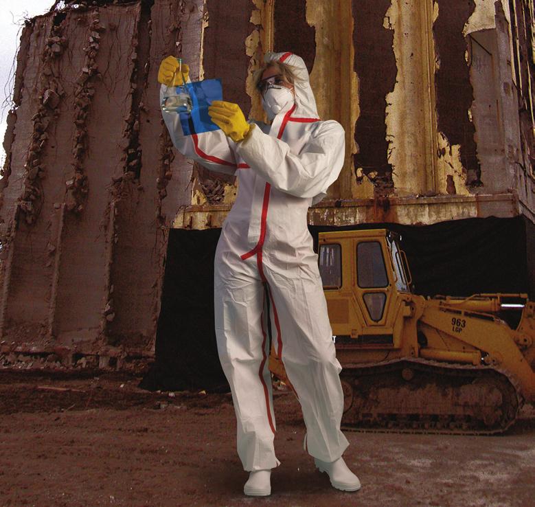 ODZIEŻ KOMBINEZONY OCHRONNE - ČERVA CHEMSAFE 400 EN 14605 ENISO1398-21 EN 13034 EN 1149 EN 14126 EN 1073-2 Ubra ochronne z kapturem z tkanego polipropylenu z mikroporotą rstwą przepuszczającą parę