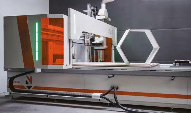 HYBRYDOWE CENTRUM CNC DO MEBLI ORAZ DRZWI Model Pole robocze [mm] Skok głowicy [mm] Prędkość [mm/s]/ [m/min.