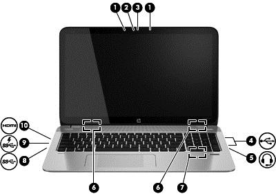 4 Korzystanie z funkcji rozrywkowych Używaj swojego komputera HP jako centrum rozrywki, aby udzielać się towarzysko dzięki kamerze internetowej, słuchać muzyki i zarządzać nią, a także pobierać i