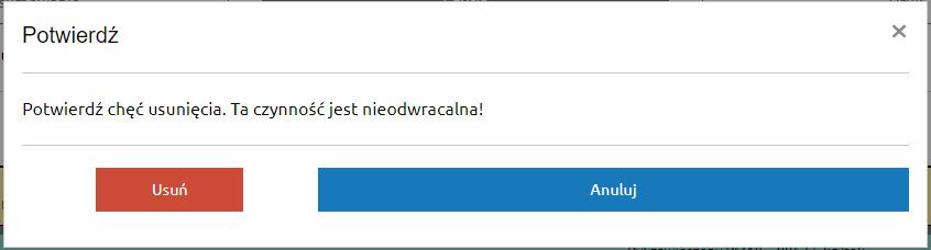 Edycja istniejącej grupy Edycja danych o grupie możliwa jest po wybraniu przycisku.