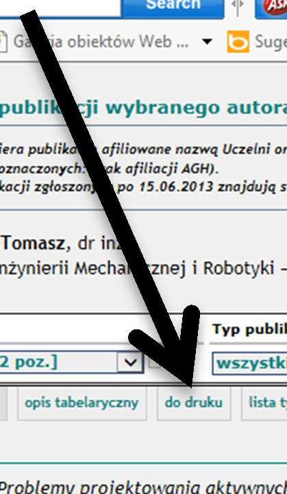 przeglądania publikacji konkretnej jednostki.