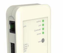 2 Korzystanie z ComfoConnect LAN C nr Opis 1 Podłączenie LAN (RJ45) do sieci. 2 1. podłączenie do sieci ComfoNet (np.