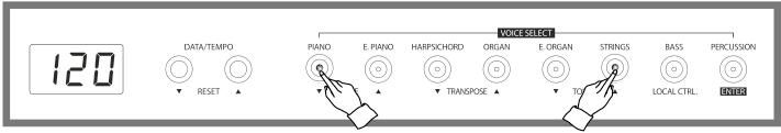 Lista brzmień Grand Piano E.Piano Harpsichord Organ E.Organ Strings Bass Percussion Przycisk 1 Przycisk 2 Przycisk 3 Przycisk 4 Przycisk 5 Przycisk 6 Przycisk 7 Przycisk 8 G. Piano 1 G. Piano 2 E.
