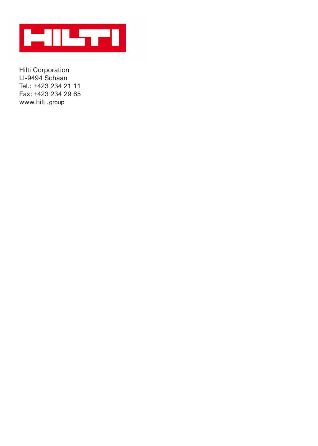 *2182310* 2182310 Hilti = registered