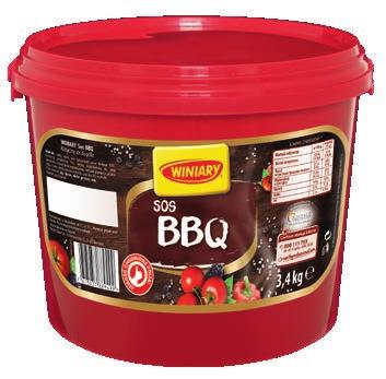 WINIARY Ketchup Łagodny 3,4 kg WINIARY Musztarda Łagodna 3,3 kg Połączenie świeżego smaku pomidorów z naturalnymi przyprawami, a to wszystko dodatkowo bez