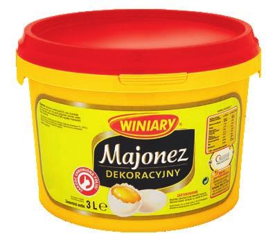 WINIARY Majonez Dekoracyjny 3 l WINIARY Sos Czosnkowy 3 l Kremowy, aromatyczny Sos