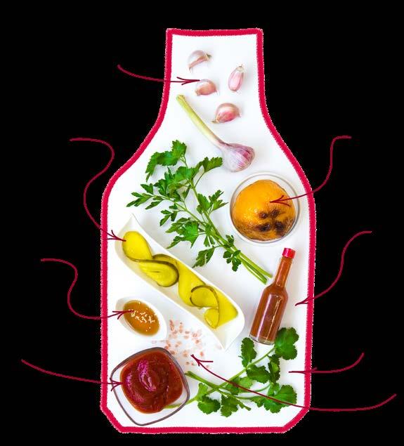 Dip z pieczoną papryką i ogórkami Czosnek 2-3 ząbki Ogórki konserwowe 200 g Natka pietruszki 50 g Olej sezamowy 30 ml WINIARY Ketchup 500 g Papryka