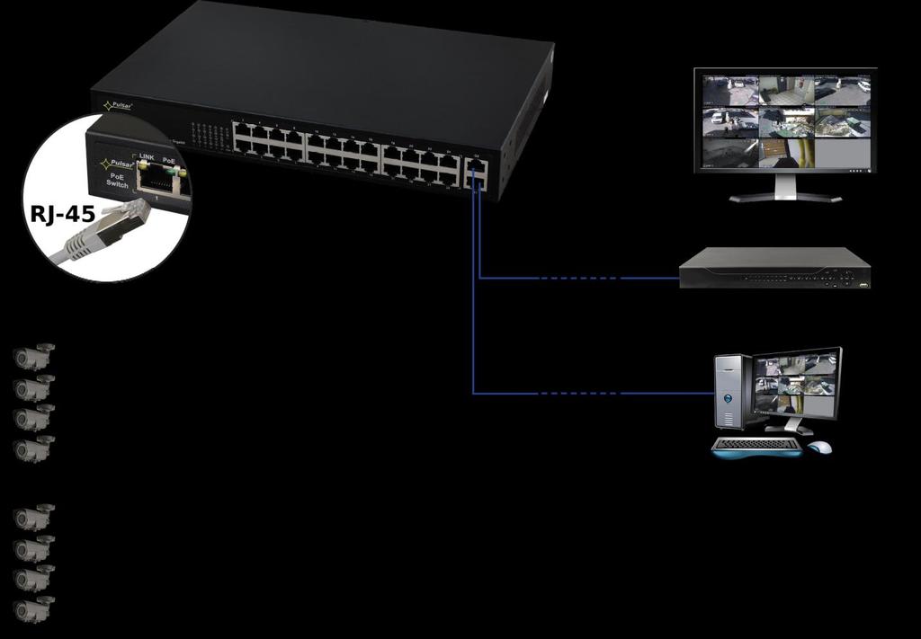 S124 v1.0 Switch 24-portowy S124 do 24 kamer IP Wydanie: 1 z dnia 06.