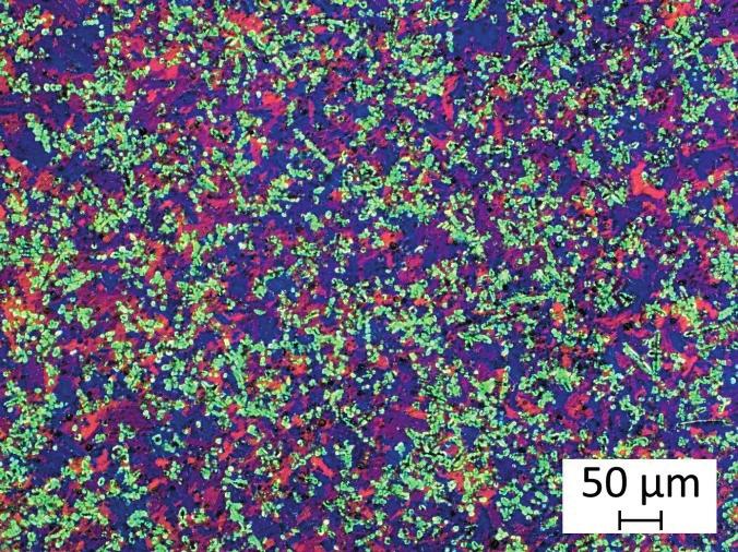 Observer Z1m optical microscope. As an etchant a mixture of 75 ml HCl, 3 ml HF and 25 ml HNO3 was used. Metallographic structures are shown in Figures 4 6.