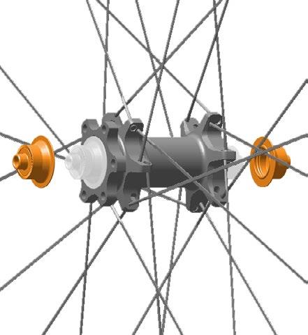 Front Axle Conversion Caps Omformningshætter til frontakslen Capacele adaptoare pentru roata din faţă Kołpaki adaptacyjne osi przedniej Koncovky pro převod přední osy Τάπες μετατροπής μπροστινού