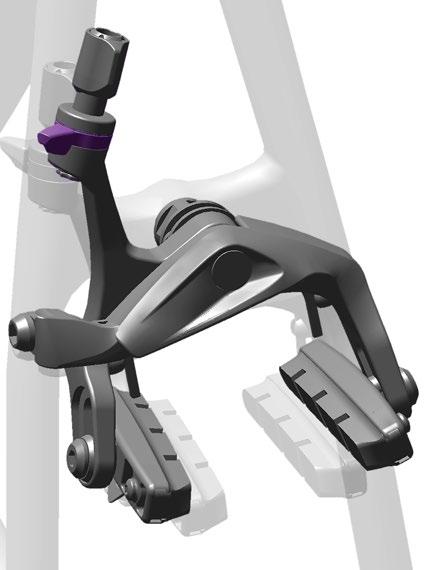 Rim Brake: Turn the brake quick release to the open position. NOTICE Fælgbremse: Drej hurtigspændet til bremsen til den åbne position.
