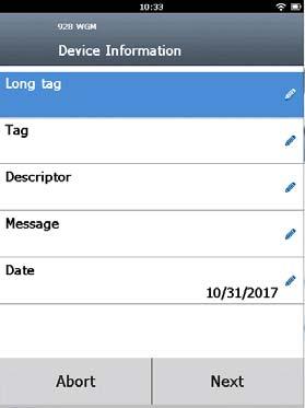 2. Na ekranie Device Information (Informacje o urządzeniu) wybrać jedną zponiższych opcji i skonfigurować, w razie potrzeby. W innym przypadku przejść do kroku 3.