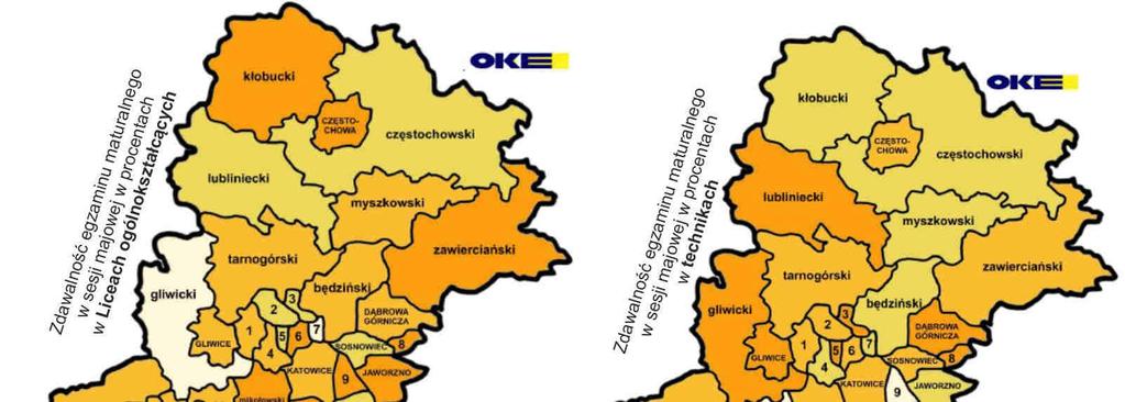Matura Odsetek sukcesów z przedmiotów obowiązkowych Ogółem Liceum ogólnokształcące Technikum Liczba zdających Odsetek sukcesów Liczba zdających Odsetek sukcesów Liczba zdających Odsetek sukcesów