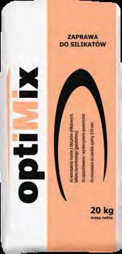 do szpachlowania i wyrównywania powierzchni (0,81 zł/kg) 8 89 8 OPTIMIX ZAPRAWA