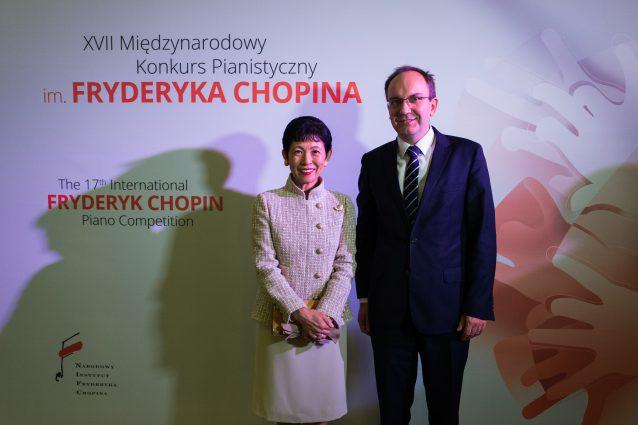 Księżna Takamado i dyrektor Narodowego Instytutu Fryderyka Chopina Artur Szklener fot.