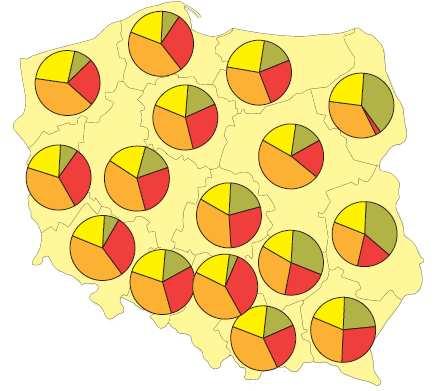 , Informacje i opracowania statystyczne, GUS 29 Wykres nr 55 Struktura pracujących w 28 r.