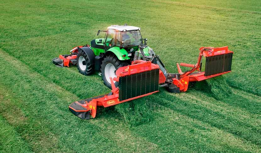 24 VICON EXTR 690T BX Duża wydajność koszenia dla najbardziej wymagających Najwyższa wydajność Dla tych, którzy potrzebują najwyższych wydajności Vicon oferuje kombinację trzech kosiarek dyskowych o