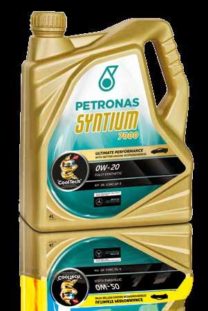 7000 PETRONAS Syntium 7000 0W-20 Doświadczenie zgromadzone przez PETRONAS na torach F1 i podczas najważniejszych wydarzeń i zawodów motoryzacyjnych umożliwiło stworzenie PETRONAS Syntium: cała gama