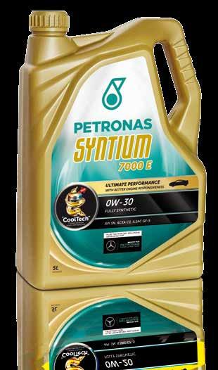 7000 E PETRONAS Syntium 7000 E w pełni syntetyczny olej Fuel Economy i technologi Low SAPS, czyni silnik niezawodnym i dba o jego ochronę.