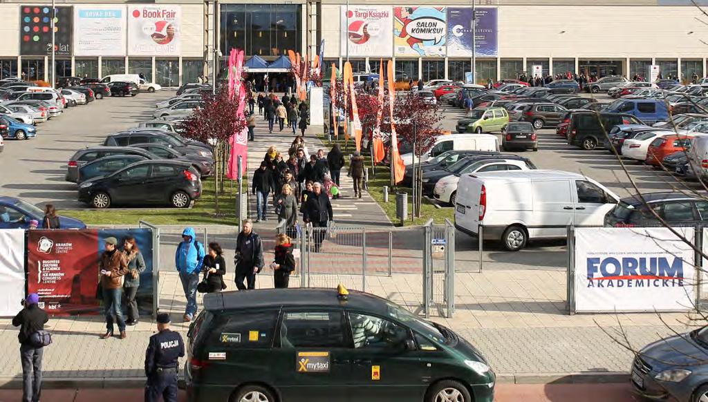 REKLAMA NA SIATCE PARKINGU Reklama znajdująca się na siatce parkingu EXPO Kraków.