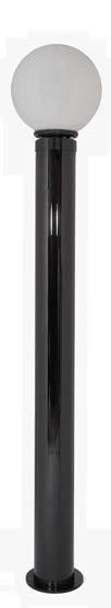 WERSJE WERSJA DWUKIERUNKOWA WERSJA JEDNOKIERUNKOWA TOWER GAR GR (standard) Podstawa do osadzania w gruncie 200 x 210 mm Ø 33 cm GARDEN + GAR LAMP GAR WL Podstawa do montażu ściennego 200 x 210 mm Ø