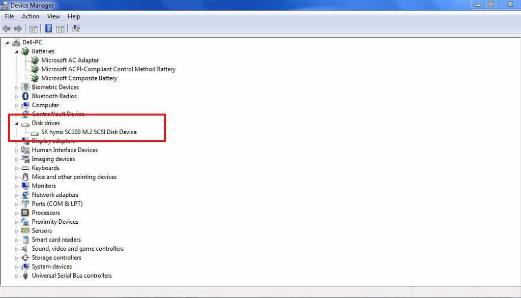 Dysk twardy znajduje się w obszarze Stacje dysków. Identyfikacja dysku twardego w systemie Windows 7 1.