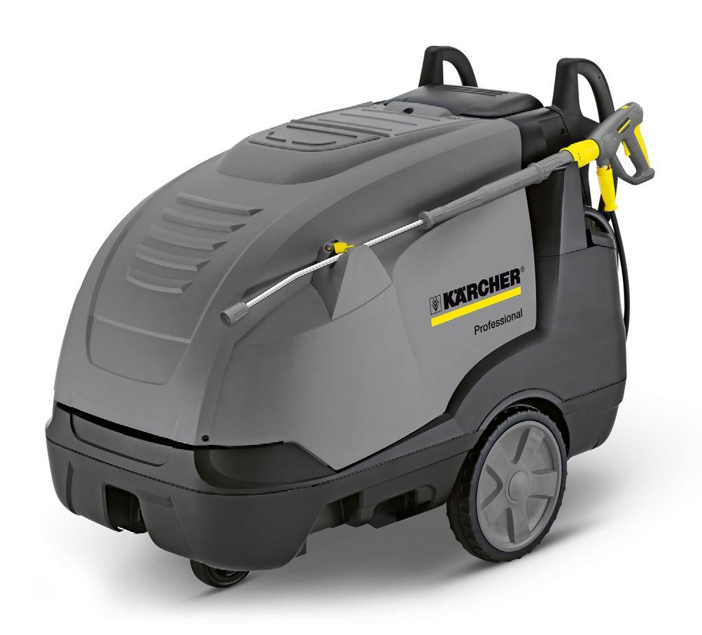 HDS-E 8/16-4 M 36 kw Nowe urządzenia HDS-E z elektrycznym podgrzewaniem wody przeznaczone są przede wszystkim do pracy w miejscach, gdzie emisja spalin jest zabroniona lub szkodliwa.