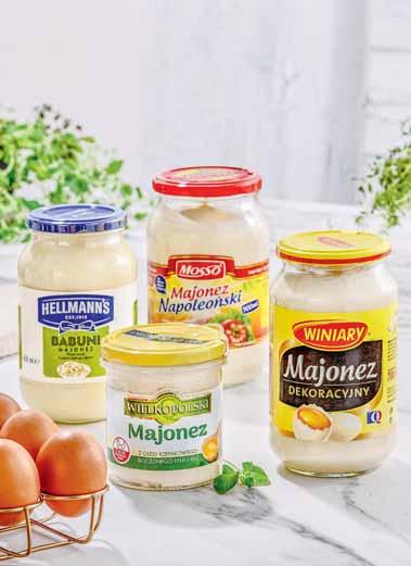 WYBRANE MAJONEZY DO20% CENA NA ETYKIECIE ZAWIERA