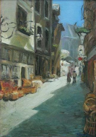 sygn.p.d. akryl, płótno 40x50 (46.5x56.
