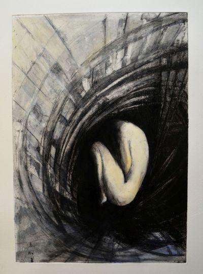 t.p.d. technika mieszana, papier/tektura 50x48.