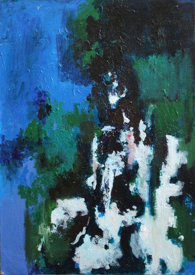 akryl, płótno/pilśnia 60x80.5 300,- 99.