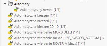 Automatyczna optymalizacja wiercenia za pomocą agregatu. Każda zmiana modelu automatycznie aktualizuję obróbkę.