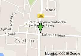Lokalizacja i dostępność komunikacyjna: Nieruchomość budynkowa położona jest w centrum Żychlina, przy ul. Łukasińskiego 11.