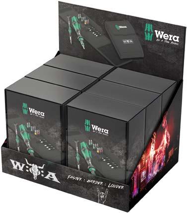 NOWY Wacken Set 1 WERA 2GO COMPATIBLE RAPIDAPTOR TECHNOLOGY Zestaw 17-częściowy; rękojeść do bitów z ostrzem teleskopowym 817 R Kraftform z uchwytem szybkowymiennym Rapidaptor; nadaje się do bitów z