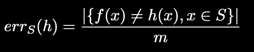 Agnostic Learning Learn a concept f using hypotheses in H, but f Ï H Are we guaranteed that training error will be zero? No.